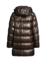 Doudoune Ivonne laquée long médium capuche Earth Brown Parajumpers Femme PWPULP33 0109 Fashion Mode Strasbourg Boutique Online