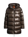 Doudoune Ivonne laquée long médium capuche Earth Brown Parajumpers Femme PWPULP33 0109 Fashion Mode Strasbourg Boutique Online
