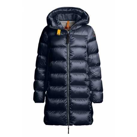 Doudoune Marion long médium Blue Navy capuche Parajumpers Femme PWPUSX34 0316 Fashion Mode Boutique Strasbourg