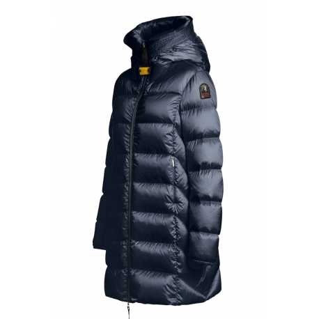 Doudoune Marion long médium Blue Navy capuche Parajumpers Femme PWPUSX34 0316 Fashion Mode Boutique Strasbourg