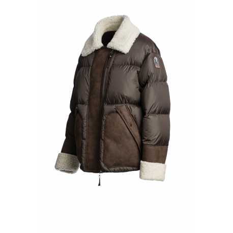 Perfecto nylon mouton Chyna Earth Brown Parajumpers Femme PWJKHN31 0109 Fashion Mode Strasbourg Boutique Online