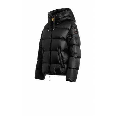 Doudoune Tilly courte noir capuche ruban Parajumpers Femme PWPUHY32 0541 Fashion Mode Strasbourg Boutique