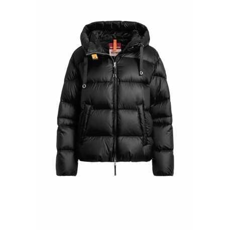 Doudoune Tilly courte noir capuche ruban Parajumpers Femme PWPUHY32 0541 Fashion Mode Strasbourg Boutique