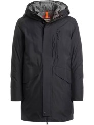 Doudoune Hayate longue lisse mat capuche noir Parajumpers Homme PMJKBL02 0541 Fashion Mode Strasbourg Boutique
