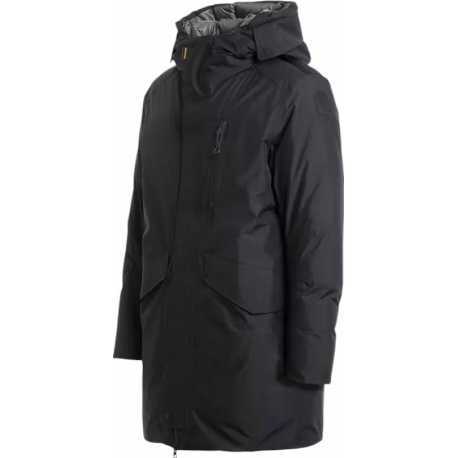 Doudoune Hayate longue lisse mat capuche noir Parajumpers Homme PMJKBL02 0541 Fashion Mode Strasbourg Boutique