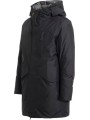 Doudoune Hayate longue lisse mat capuche noir Parajumpers Homme PMJKBL02 0541 Fashion Mode Strasbourg Boutique