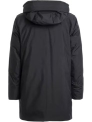 Doudoune Hayate longue lisse mat capuche noir Parajumpers Homme PMJKBL02 0541 Fashion Mode Strasbourg Boutique