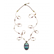 Collier Tibétain Stib Fluorite Rainbow 53-TIB4-RFLUO Sharing