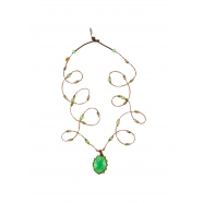 Collier long Tibétain Stib Chrysoprase verte 77-TIB4 CHRYSO Sharing Bijoux Boutique Strasbourg Jewelery online 