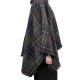Poncho tartan vert bleu Montieth Serape Barbour Femme LSC0423 TN11 Fashion Mode Strasbourg Vêtements