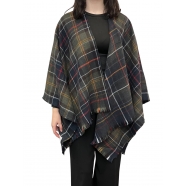 Poncho tartan vert bleu Montieth Serape Barbour Femme LSC0423 TN11 Fashion Mode Strasbourg Vêtements