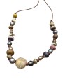 Collier Shaman SH119 perles Shaman Tahiti & antiques cuivre Catherine Michiels .SH119 Fashion Jewelry Strasbourg