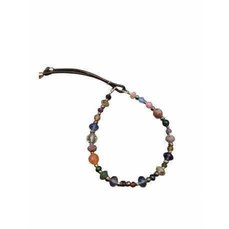 Bracelet Forest multi-pierres rubis citrine grenat tourmaline Catherine Michiels FW2525 Jewelry Strasbourg