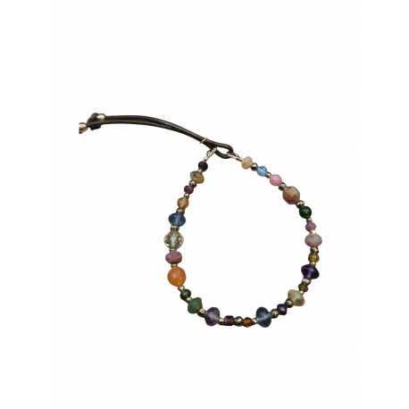 Bracelet Forest multi-pierres rubis citrine grenat tourmaline Catherine Michiels FW2525 Jewelry Strasbourg