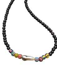 Collier Vloom perle Tahiti baroque perles multico & ebène Catherine Michiels LEV18 1 Fashion Jewelry Strasbourg