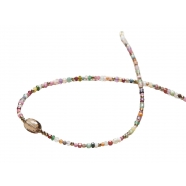 Collier Lottie multi-perles fines et 1 Quartz fumé facetté Catherine Michiels FW2516 Jewelry GoodVibes Strasbourg