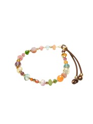 Bracelet Forest multi-pierres rubis citrine grenat tourmaline Catherine Michiels FW2525 Jewelry Strasbourg