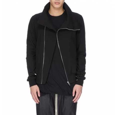 Sweat zip en biais Bauhaus Jogger noir Rick Owens homme RU02E 1272 BA 09 Fashion Mode Strasbourg Avant-garde