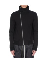 Sweat zip en biais Bauhaus Jogger noir Rick Owens homme RU02E 1272 BA 09 Fashion Mode Strasbourg Avant-garde