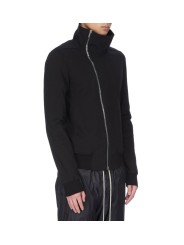Sweat zip en biais Bauhaus Jogger noir Rick Owens homme RU02E 1272 BA 09 Fashion Mode Strasbourg Avant-garde