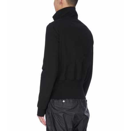 Sweat zip en biais Bauhaus Jogger noir Rick Owens homme RU02E 1272 BA 09 Fashion Mode Strasbourg Avant-garde
