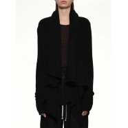 CARDIGAN NASKA LAINE VIERGE NOIR RICK OWENS FEMME RP02E4644 M 09 boutique Strasbourg avant garde fashion mode
