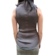 DEBARDEUR MAILLE RIB VISCOSE BRUN DARK DUST RICK OWENS FEMME RP02E 4635 RIBVI 78 Fashion Mode Designer Strasbourg
