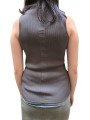 DEBARDEUR MAILLE RIB VISCOSE BRUN DARK DUST RICK OWENS FEMME RP02E 4635 RIBVI 78 Fashion Mode Designer Strasbourg