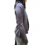 CARDIGAN NASKA DARK DUST BRUN VISCOSE POLY RICK OWENS FEMME RP02E4644 VI 78 Fashion Mode Designer Strasbourg