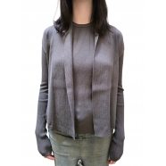 CARDIGAN NASKA DARK DUST BRUN VISCOSE POLY RICK OWENS FEMME RP02E4644 VI 78 Fashion Mode Designer Strasbourg