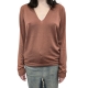 PULL V LAINE VIERGE BOIS DE ROSE RP02E4623 M 13 RICK OWENS FEMME Fashion Mode Designer Strasbourg avant garde