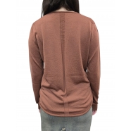 PULL V LAINE VIERGE BOIS DE ROSE RP02E4623 M 13 RICK OWENS FEMME Fashion Mode Designer Strasbourg avant garde