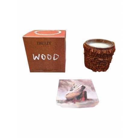 Bougie senteur Wood Médium Ibeliv déco objet boutique Strasbourg online shop store décoration candel