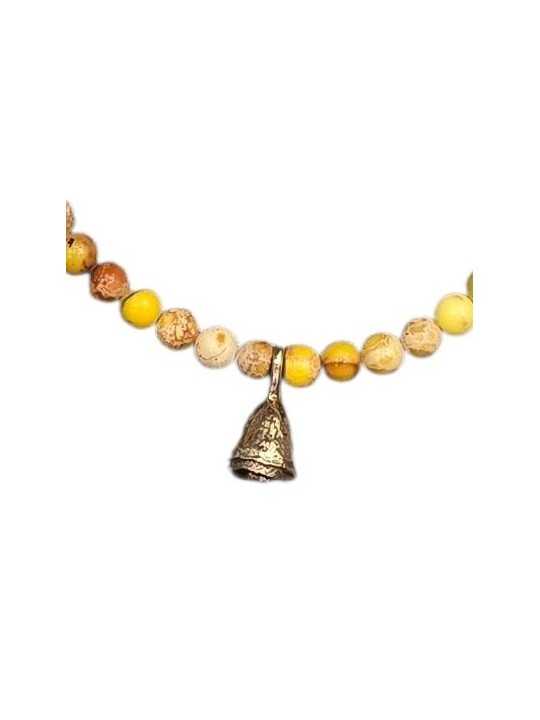 BRACELET YELLOW JASPER JAUNE 4MM GRAINE EUCALYPTUS CLARA BR CATHERINE MICHIELS bijoux Strasbourg boutique online jewelery zoom