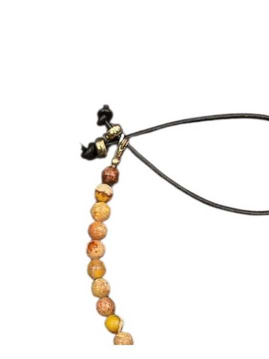 BRACELET YELLOW JASPER JAUNE 4MM GRAINE EUCALYPTUS CLARA BR CATHERINE MICHIELS bijoux Strasbourg boutique online jewelery lien