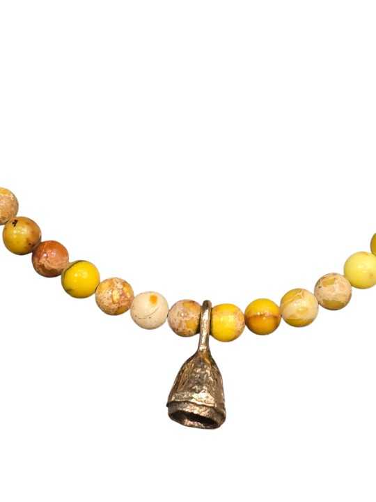 BRACELET YELLOW JASPER JAUNE 4MM GRAINE EUCALYPTUS CLARA BR CATHERINE MICHIELS bijoux Strasbourg boutique online jewelery zoom 2