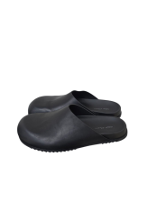 MULES CUIR NOIR GRANOLA RICK OWENS HOMME RU01F 2809 LGE 09 DESIGNER AVANT-GARDE STRASBOURG profil