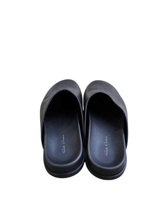 MULES CUIR NOIR GRANOLA RICK OWENS HOMME RU01F 2809 LGE 09 DESIGNER AVANT-GARDE STRASBOURG arrière