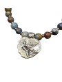 COLLIER LE FREE FROM FEAR ARGENT PIERRES SODALITE CATHERINE MICHIELS bijoux boutique Strasbourg online medecin jewelery