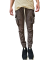 PANTALON BIKER CUIR BLISTER DUST MASTODON CARGO RICK OWENS HOMME RU01F 2396 LBF 34 DESIGNER AVANT-GARDE STRASBOURG face