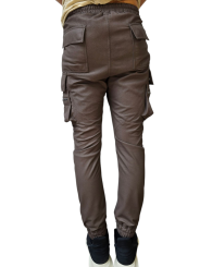 PANTALON BIKER CUIR BLISTER DUST MASTODON CARGO RICK OWENS HOMME RU01F 2396 LBF 34 DESIGNER AVANT-GARDE STRASBOURG arrière