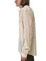 CHEMISE VOILE DE COTON COL BIAIS MONTANT CREME BUTTER ISLAND SHIRT RICK OWENS HOMME RU01F 229 FASHION DESIGNER STRASBOURG profil