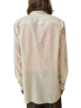 CHEMISE VOILE DE COTON COL BIAIS MONTANT CREME BUTTER ISLAND SHIRT RICK OWENS HOMME RU01F 229 FASHION DESIGNER STRASBOURG dos