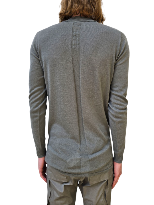 PULL MERINOS EUCALYPTUS COL MONTANT LEVEL LUPETTO RICK OWENS HOMME RU01F 2625 M 35 DESIGNER AVANT-GARDE STRASBOURG dos