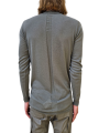 PULL MERINOS EUCALYPTUS COL MONTANT LEVEL LUPETTO RICK OWENS HOMME RU01F 2625 M 35 DESIGNER AVANT-GARDE STRASBOURG dos