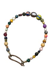 BRACELET ZAZA B ZAZOU PERLES VINTAGE JAPO AFRO EAU DOUCE HEMATITE PIERRES FW2527 bijoux Catherine Michiels jewelery boutique avt