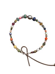 BRACELET ZAZA B ZAZOU PERLES VINTAGE JAPO AFRO EAU DOUCE HEMATITE PIERRES FW2527 bijoux Catherine Michiels boutique schmuck