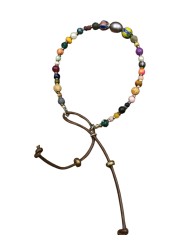 BRACELET ZAZA B ZAZOU PERLES VINTAGE JAPO AFRO EAU DOUCE HEMATITE PIERRES FW2527 bijoux Catherine Michiels jewelery boutique liv