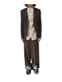 PANTALON COSTUME VOILE DE COTON LARGE DARK DUST TAYLOR WIDE BELAS RICK OWENS HOMME RU01F 2354 CV FASHION STRASBOURG face