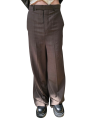 PANTALON COSTUME VOILE DE COTON LARGE DARK DUST TAYLOR WIDE BELAS RICK OWENS HOMME RU01F 2354 CV FASHION STRASBOURG face zoom